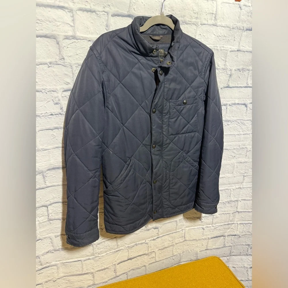 Men's J. Crew Sussex 631 Primaloft Quilted Navy Jacket, Size XS